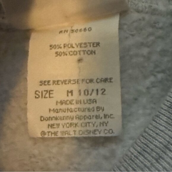 Vintage Mickey & co Mickey University crewneck sweatshirt, unisex child medium - Picture 3 of 4